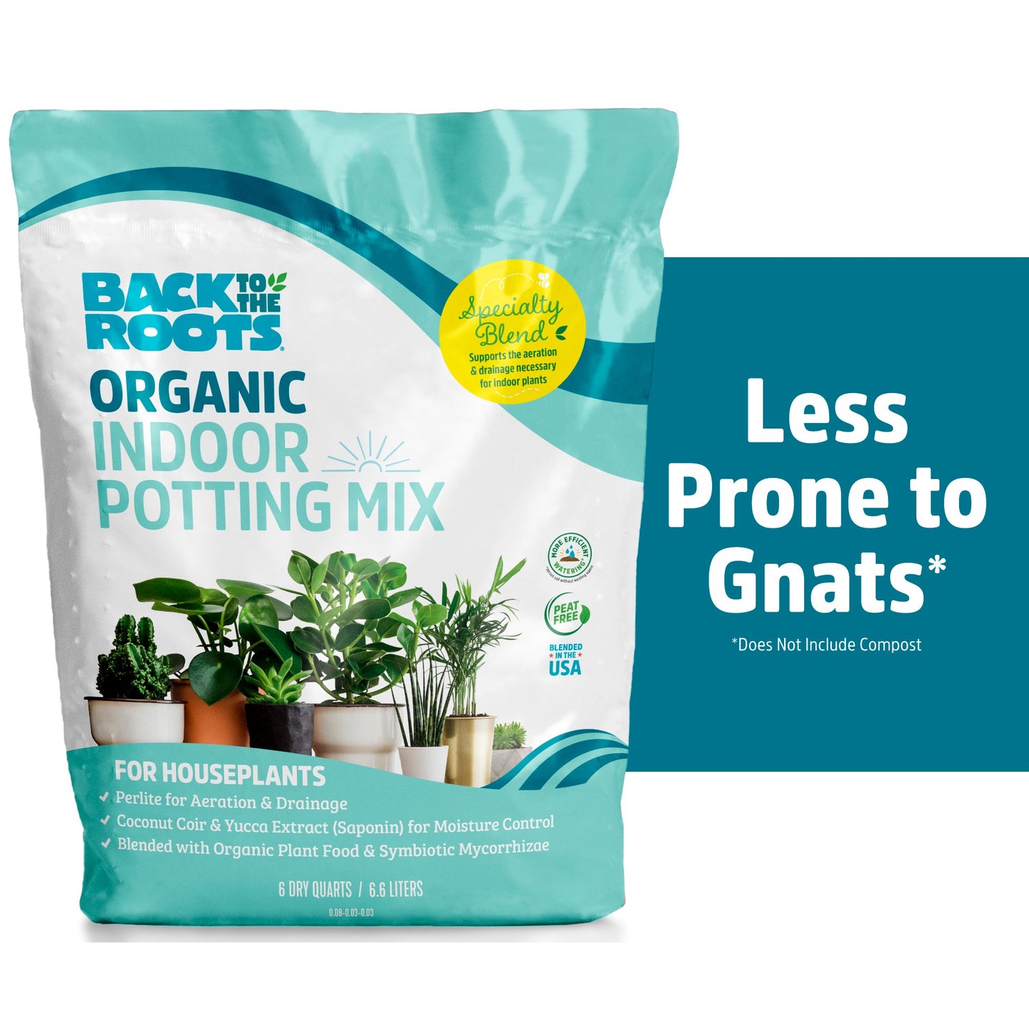 Back to the Roots Organic Indoor Potting Mix Specialty Blend (6 QT)