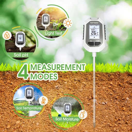 YAMRON 4-in-1 Digital Soil Moisture Meter
