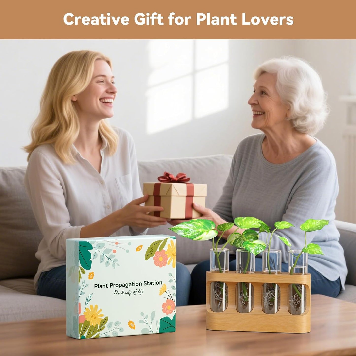 Plant Propagation Station with Adjustable LED Grow Lights