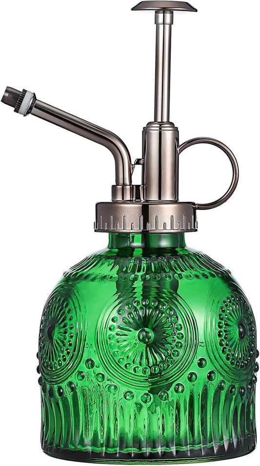 BESPORTBLE Green Glass Plant Mister Spray Bottle