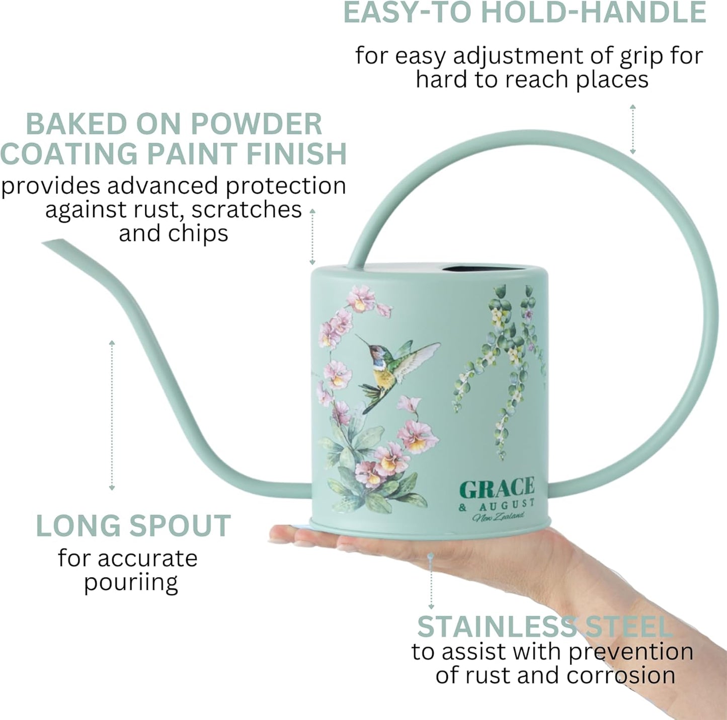 Indoor Watering Can with Spray Mist Bottle – 1.5L