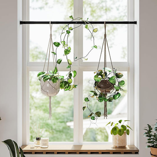 Bamworld Adjustable Window Plant Hanger for Indoor Plants